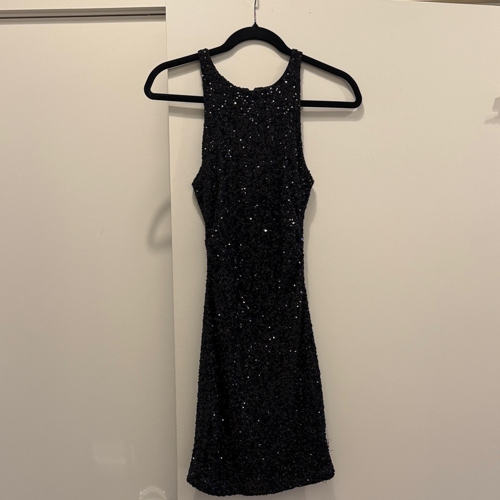 Abound Black Sequin Mini Dress